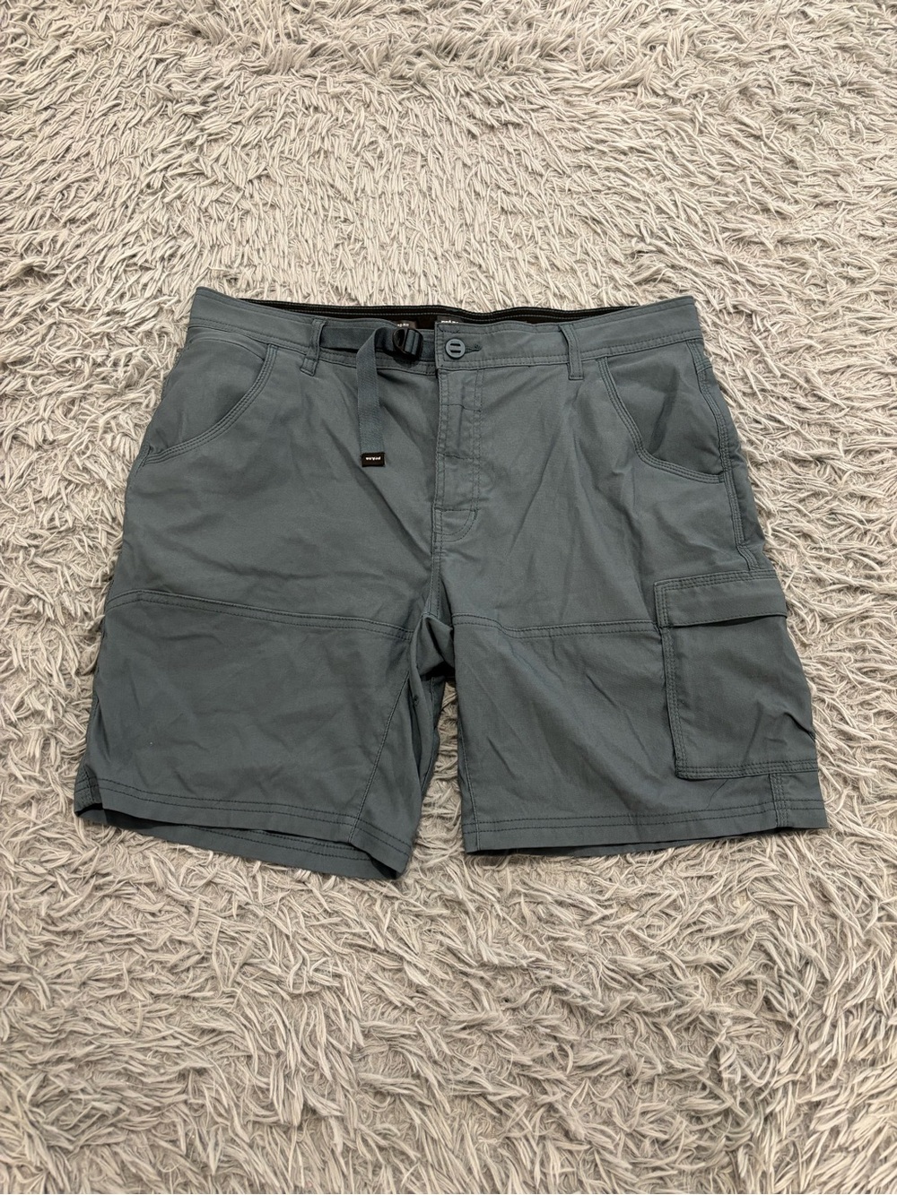 Prana Zion Shorts Men’s Size 36 Blue Cargo Outdoor Gorpcore Performance Camping